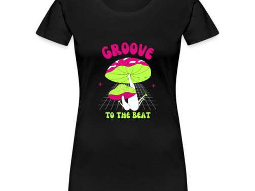 Mushroom Groove to The Beat Women T-Shirt 1