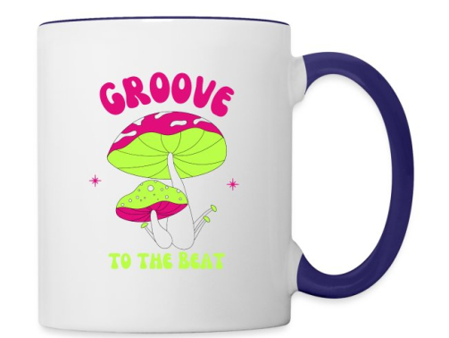 Mushroom Groove to The Beat mug