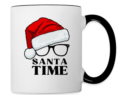 Santa Time Merry Christmas Mug