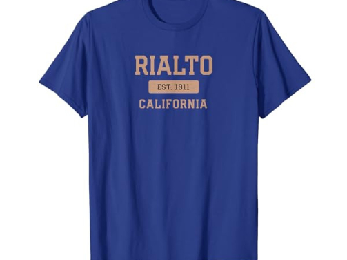 Rialto California 1911 Resident CA Local San Bernardino T-Shirt