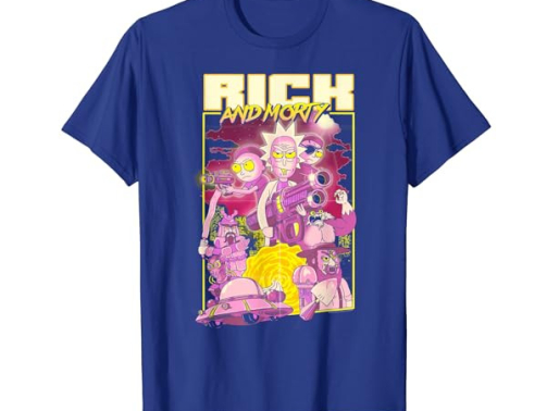 Rick and Morty Action Poster T-shirt