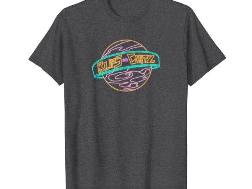 Rick & Morty Blips And Chitz Neon Logo T-shirt